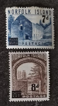 Ostrov Norfolk 1958 5€ Přetisky definitivy ostrovních míst