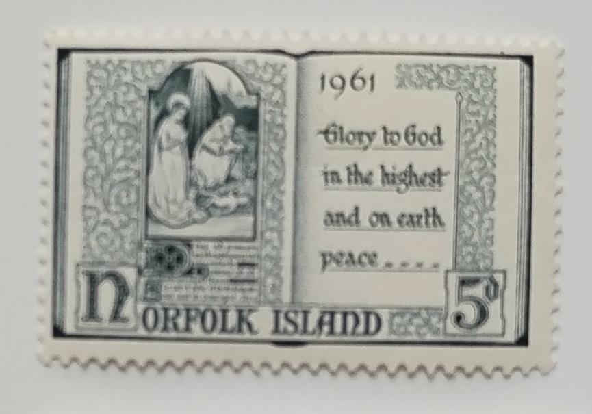 Ostrov Norfolk 1961 3€ Vánoce, Písemnictví