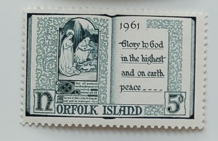 Ostrov Norfolk 1961 3€ Vánoce, Písemnictví