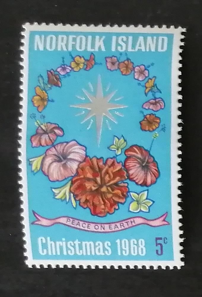 Ostrov Norfolk 1968 Vánoce