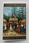 Ostrov Norfolk 1970 0,4€ Vánoce a osadníci