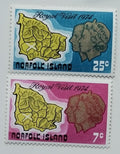 Ostrov Norfolk 1974 2€ Stříbrná svatba královny
