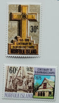 Ostrov Norfolk 1975 2€ Století ostrovní kaple