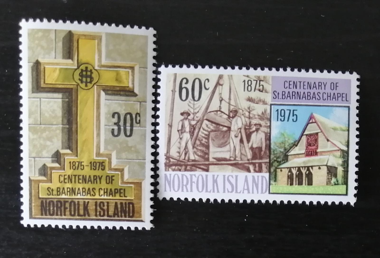 Ostrov Norfolk 1975 2€ Století ostrovní kaple