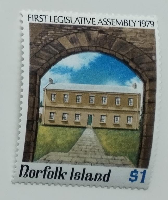 Ostrov Norfolk 1979 1,5€ První schůze parlamentu