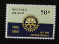 Ostrov Norfolk 1980 75 let rotariánů