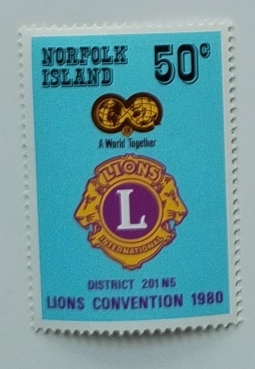 Ostrov Norfolk 1980 Kongres Lions klubu, charita