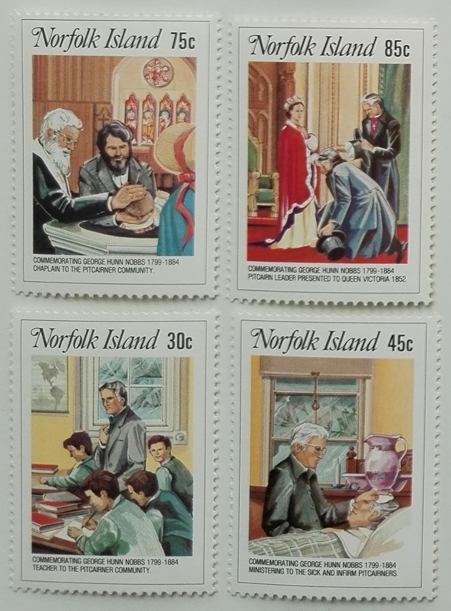 Ostrov Norfolk 1984 4€ Století smrti G. Hunna Nobbse