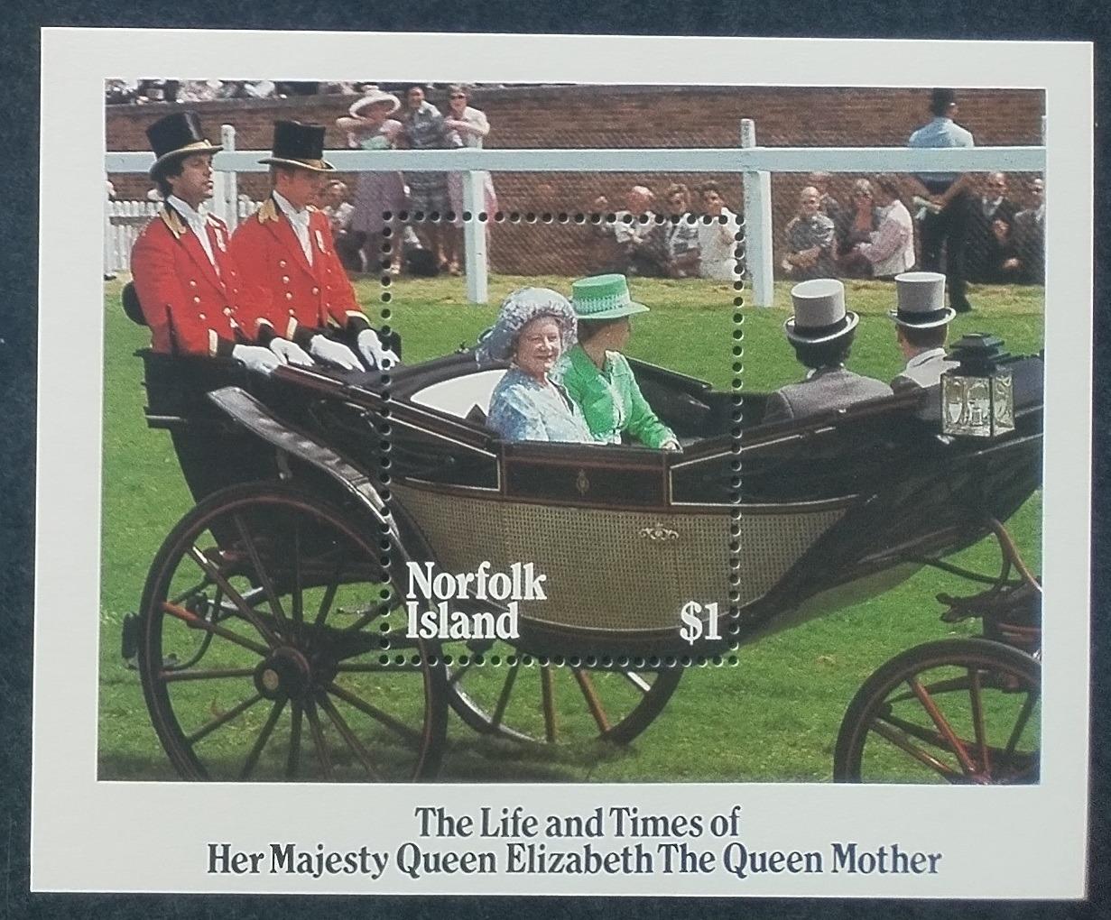 Ostrov Norfolk 1985 Narozeniny královny matky