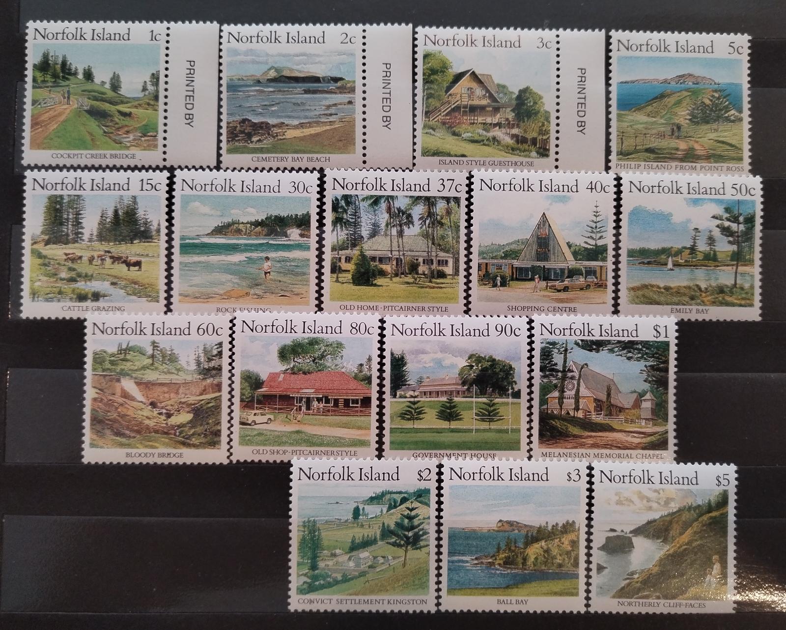 Ostrov Norfolk 1987 Definitiva: Ostrovní výjevy a panoramata