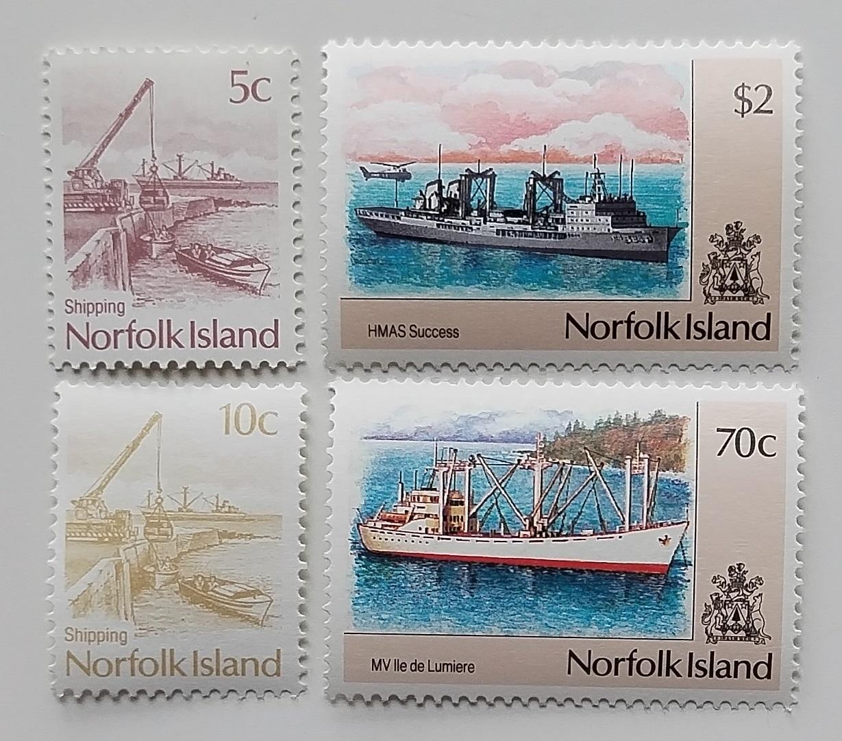 Ostrov Norfolk 1990 6€ První tisk definitivy - Lodě a stavba lodí