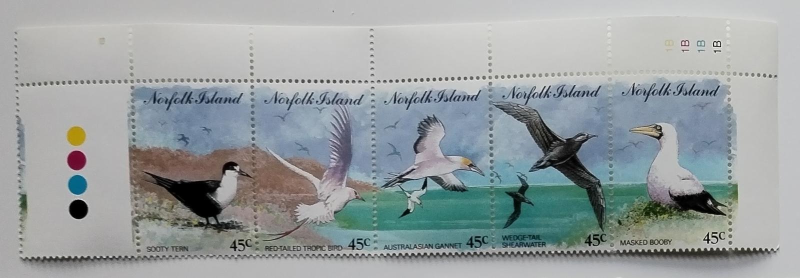 Ostrov Norfolk 1994 7€ Ostrovní mořští ptáci POPIS