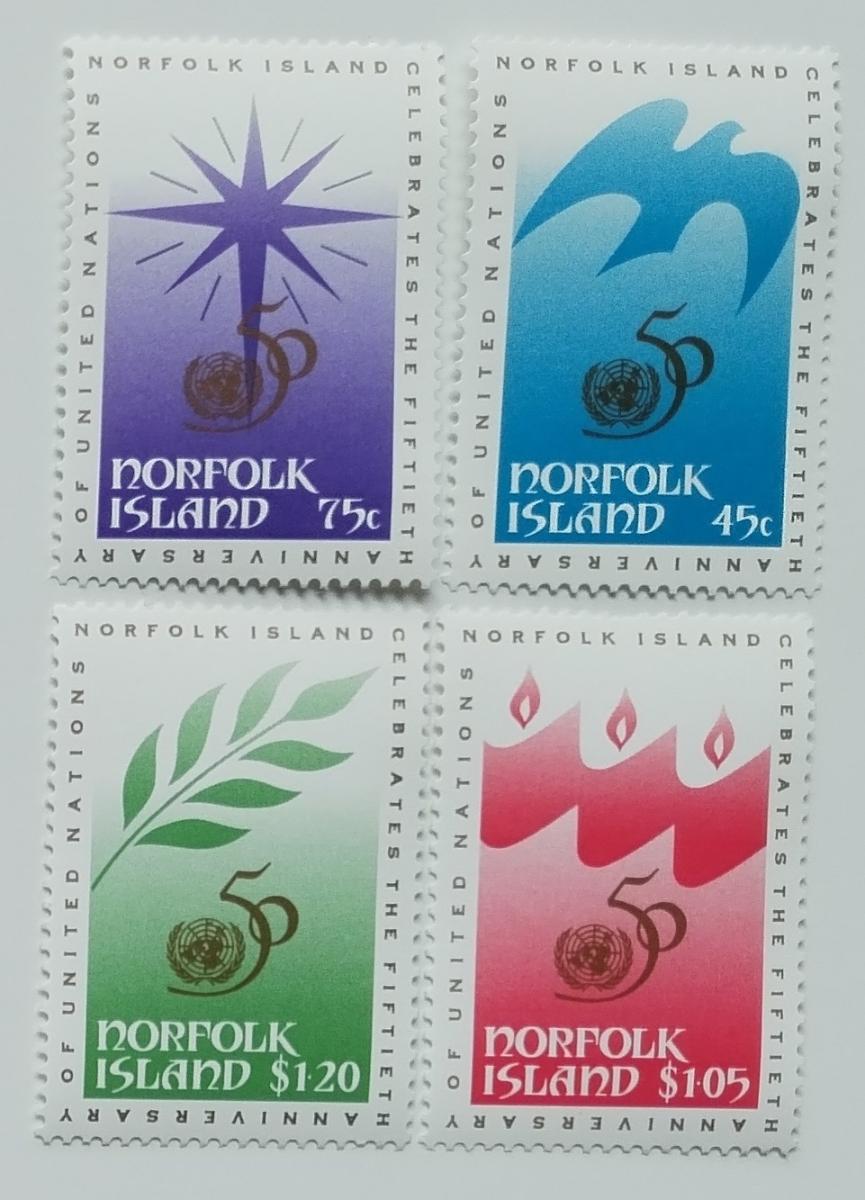Ostrov Norfolk 1995 5,5€ Výročí OSN, Organizace