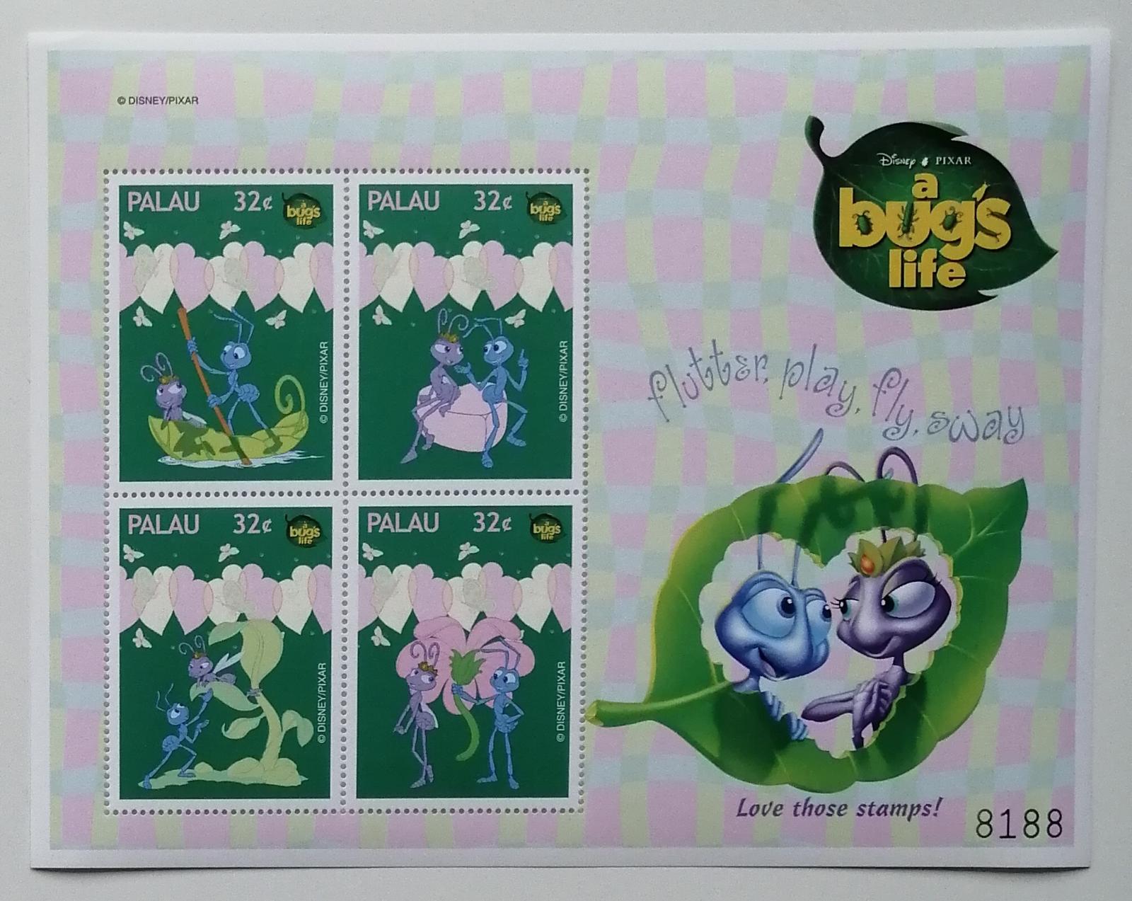 Palau 1998 Bl.73 5€ - DISNEY Život Brouka, pohádky, hmyz