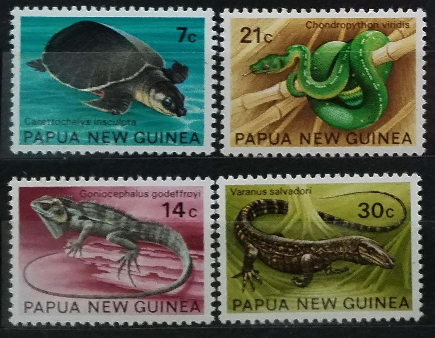 Papua 1972 Ochrana přírody - Plazi