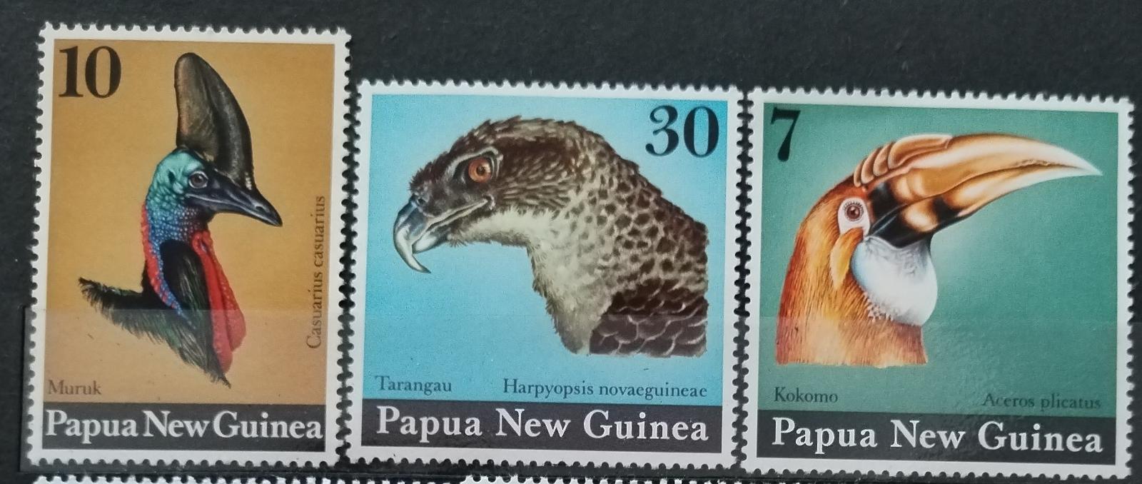 Papua 1974 Ochrana přírody - Draví ptáci