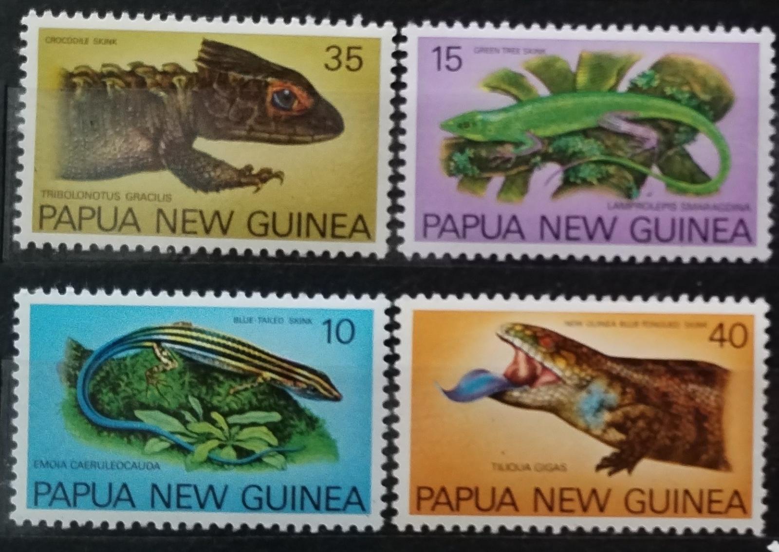Papua 1978 Ještěrky a plazi