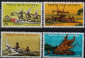 Papua Nová Guinea 1974 Ostrovní tradiční lodě a kánoe