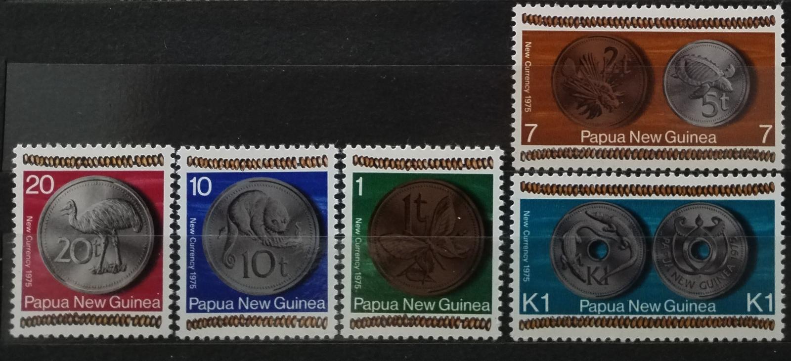 Papua Nová Guinea 1975 Nová měna a mince