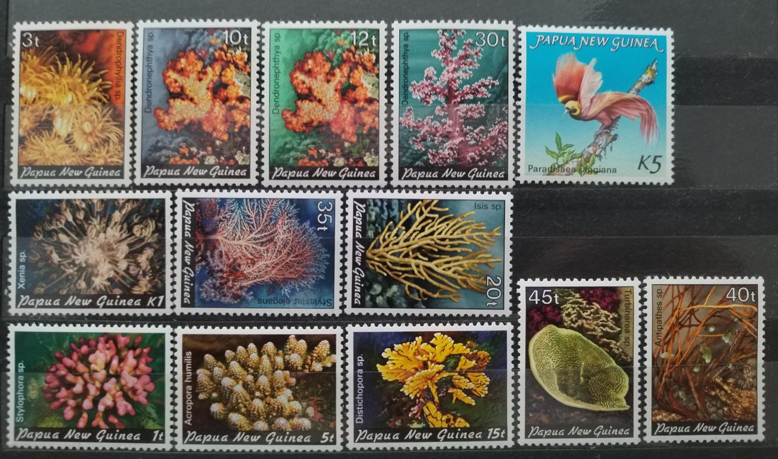 Papua Nová Guinea 1982-5 Výběr z definitivy korálů po 5K (-25t,-3K)