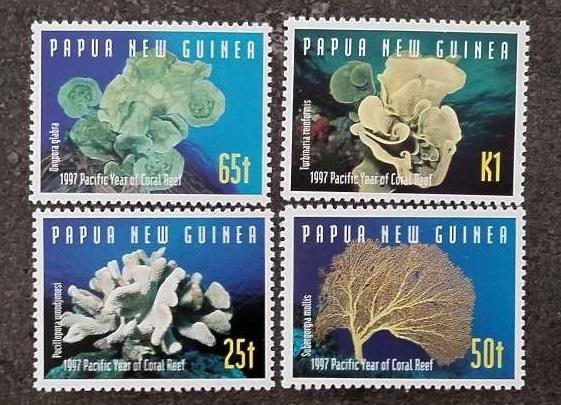Papua Nová Guinea 1997 4€ Pacifické korály a mořská fauna