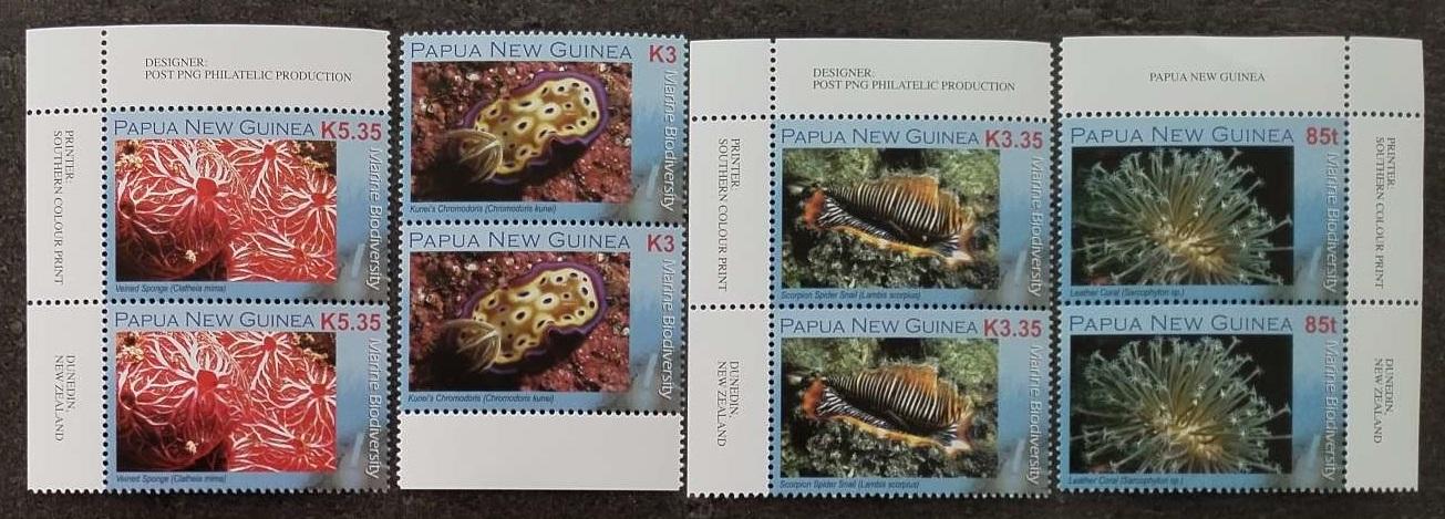 Papua Nová Guinea 2008 +20€ Ostrovní korály mořská fauna, PÁR!