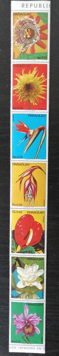 Paraguay 1973 Mi.2525-1 9€ Květiny Jižní Ameriky, flóra v pásce