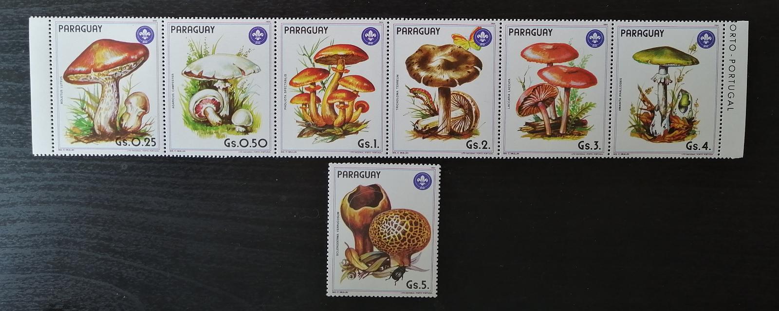 Paraguay 1985 Mi.3835-1 17€ Houby Jižní Ameriky, flóra v pásce