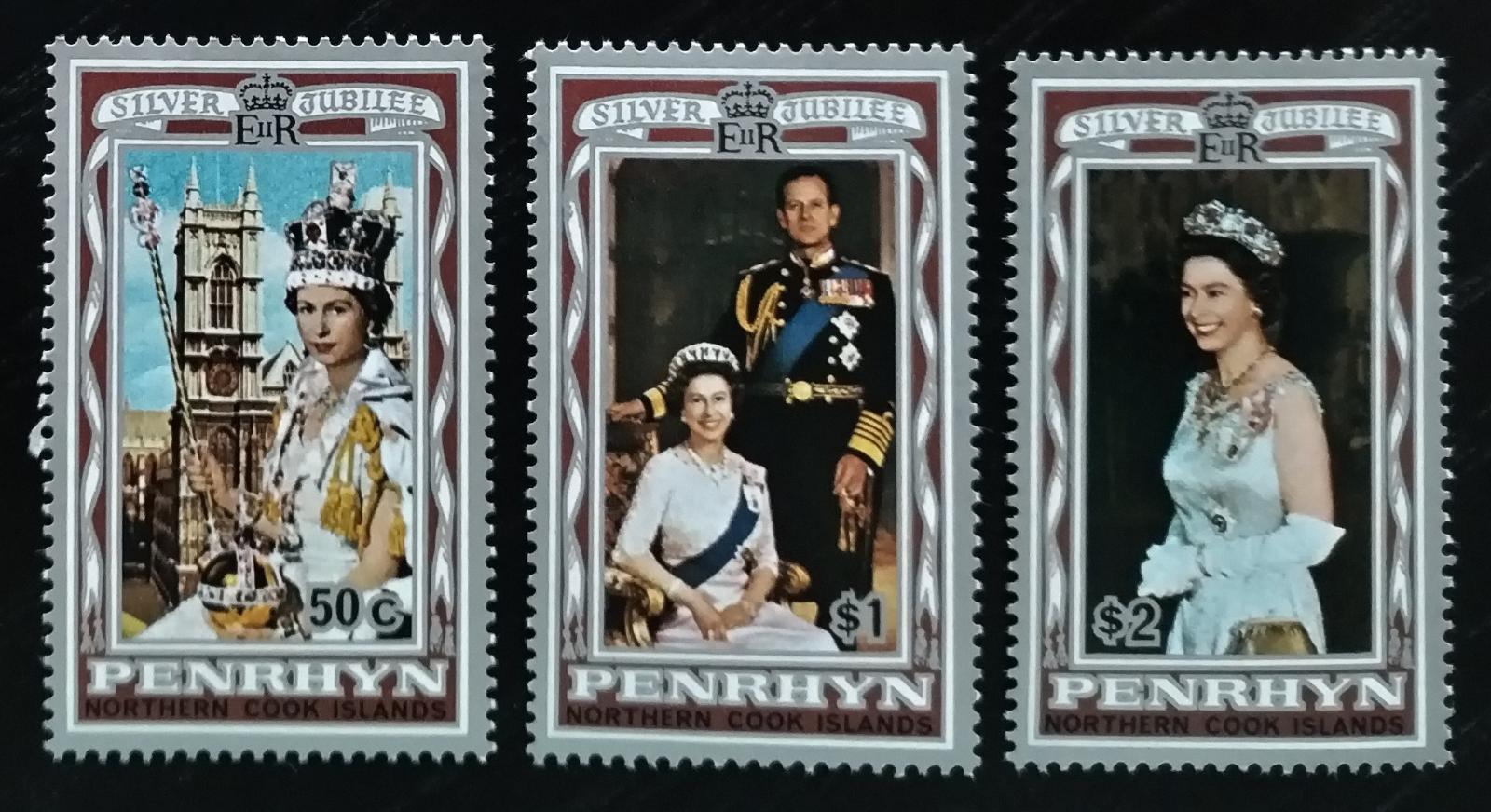Penrhyn 1977 4,5€ Výročí vlády královny Alžběty II.