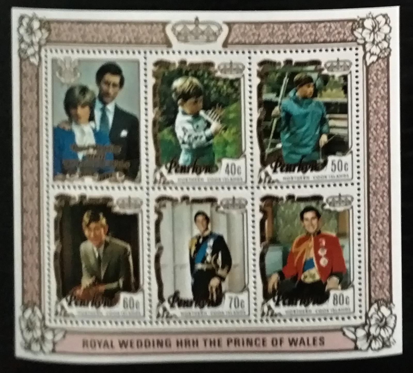 Penrhyn 1981 6€ Svatba princezny Diany a krále Karla III.