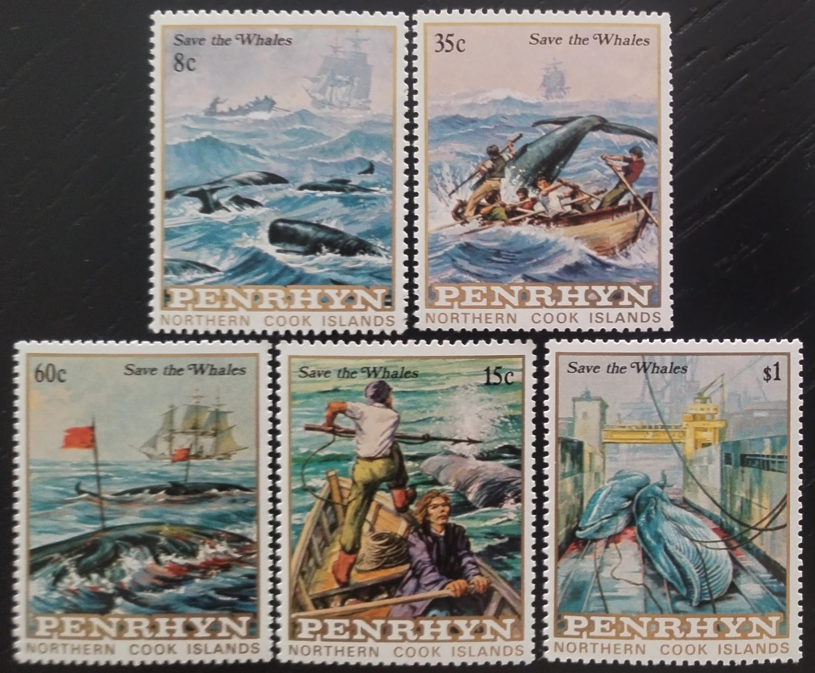 Penrhyn 1983 Ochrana a lov velryby, Ryby v umění