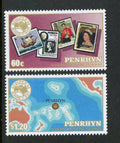 Penrhyn 1984 Mi.394-5 3€ Výstava AUSIPEX, známky a mapy
