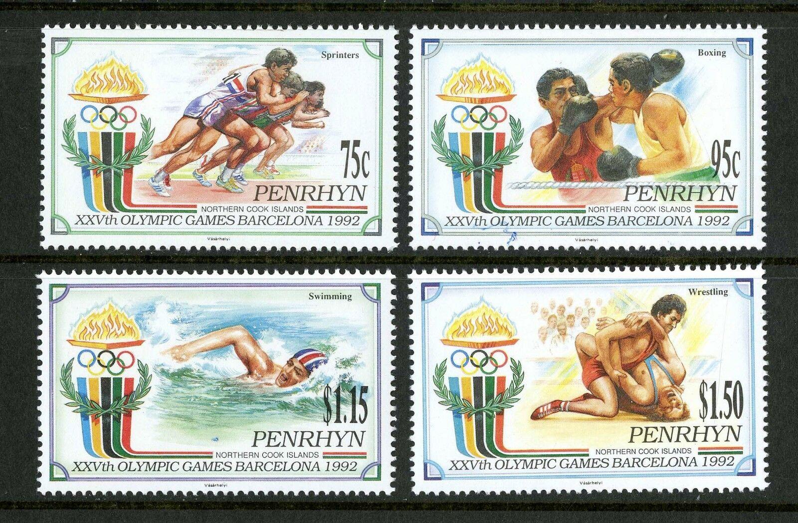 Penrhyn 1992 Mi.527-30 14€ - Olympijské hry Barcelona, sport