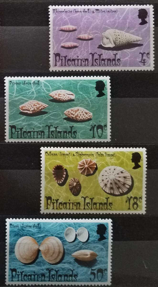 Pitcairnovy ostrovy 1974 Mušle a škeble ostrova