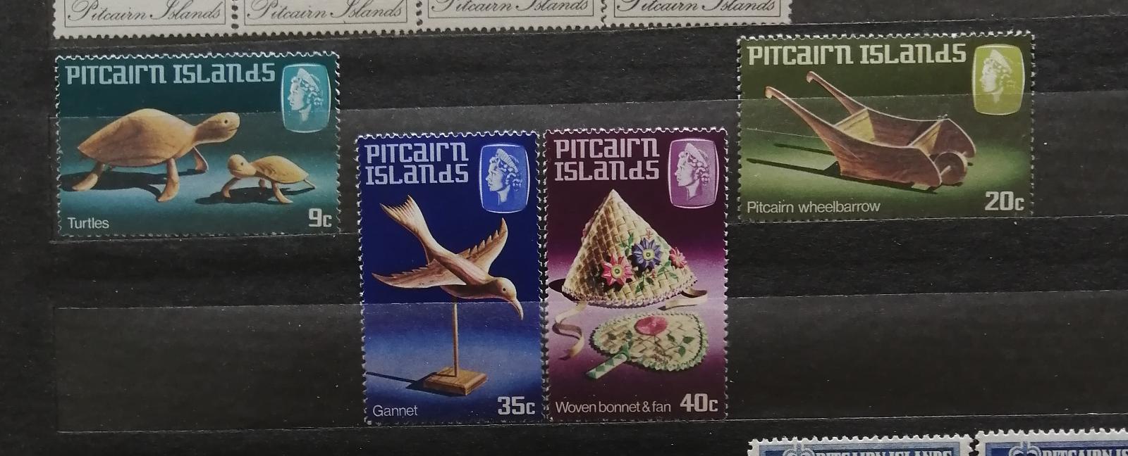 Pitcairnovy ostrovy 1980 - komplet, rukodělné výrobky, řemesla