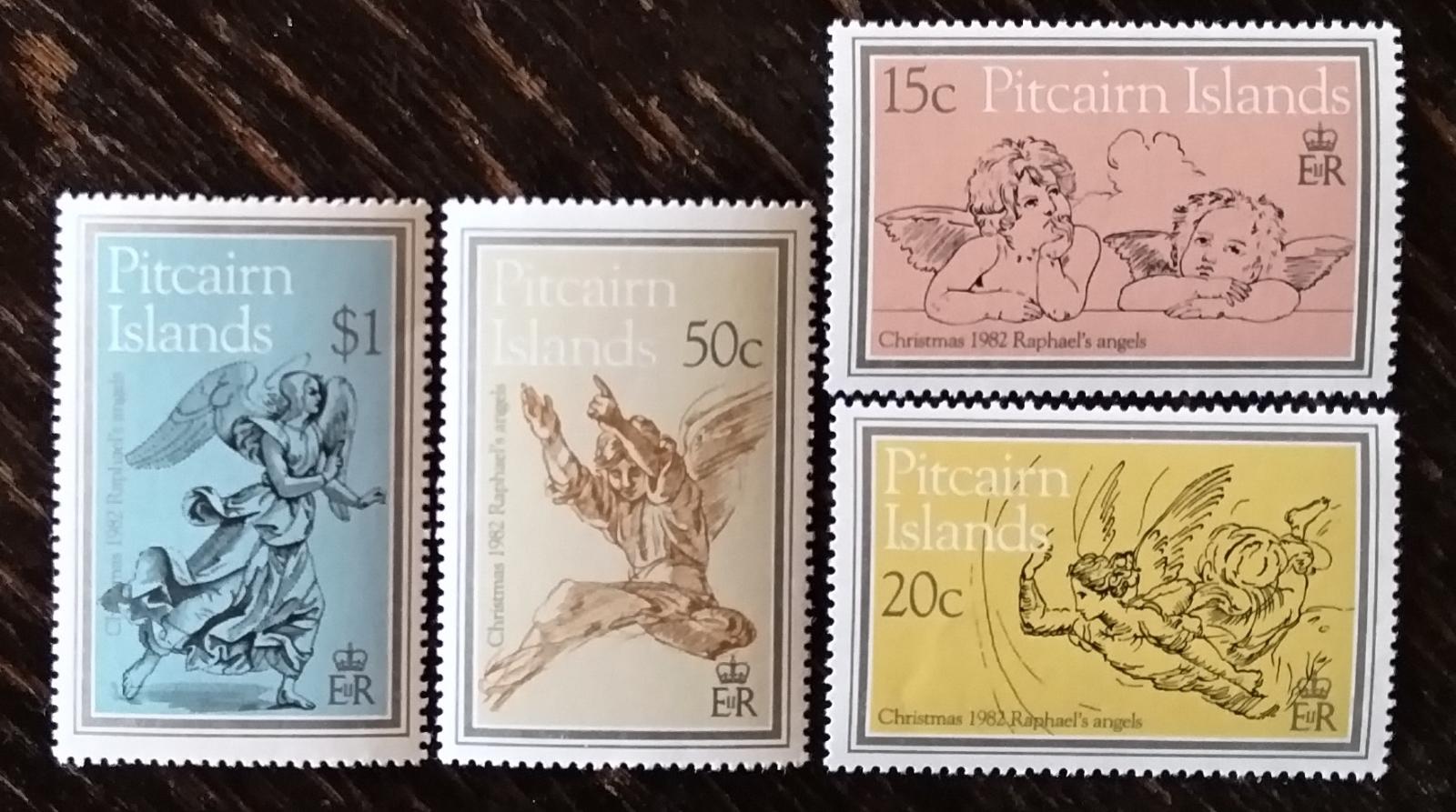 Pitcairnovy ostrovy 1982 Vánoce a umění, Andělé