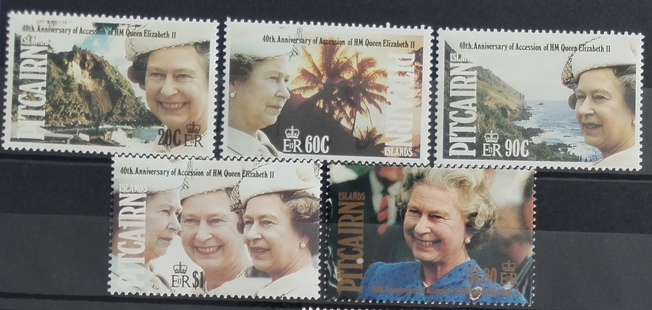 Pitcairnovy ostrovy 1992 Výročí vlády královny