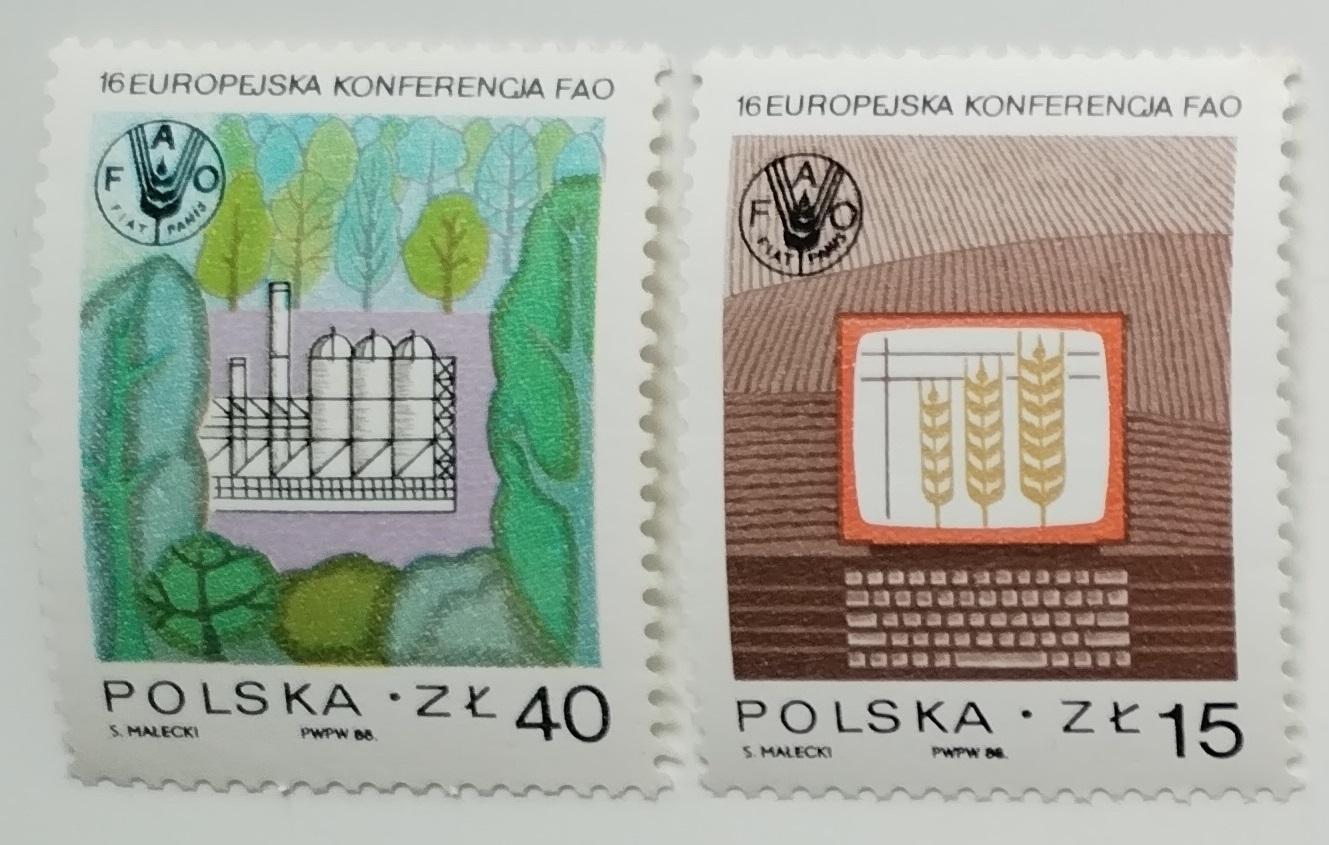 Polsko 1988 0,8€ Konference FAO