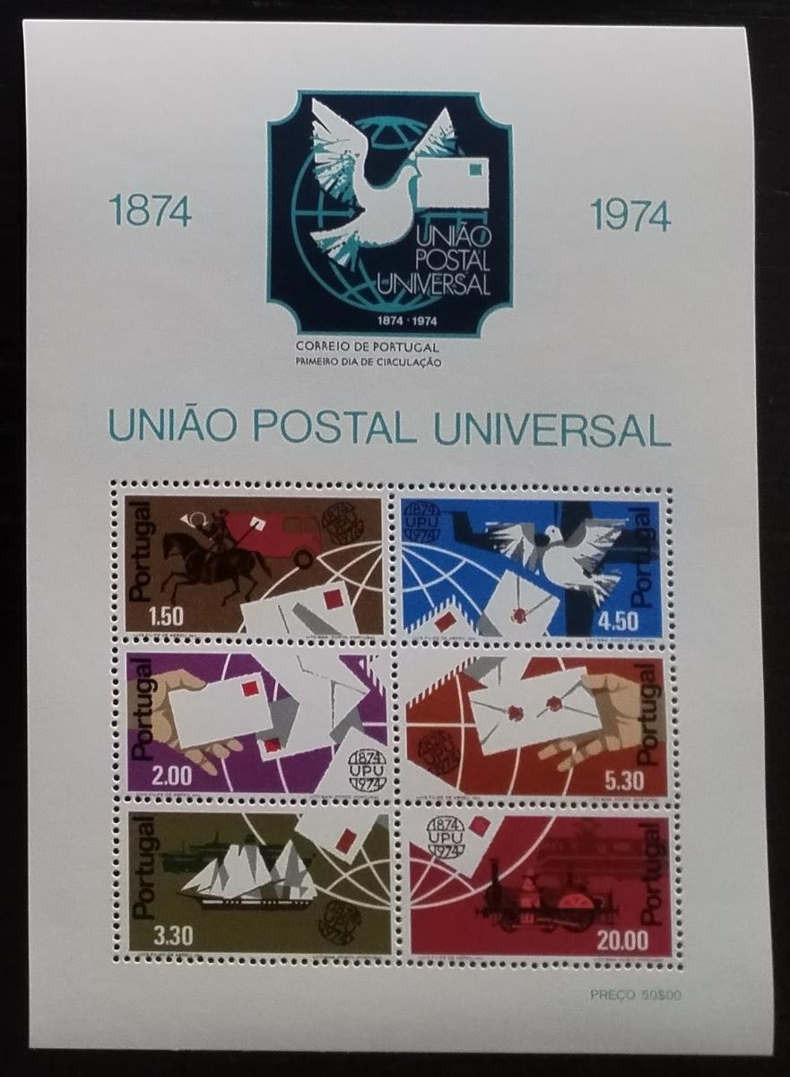 Portugalsko 1974 Výročí Světové poštovní unie, UPU