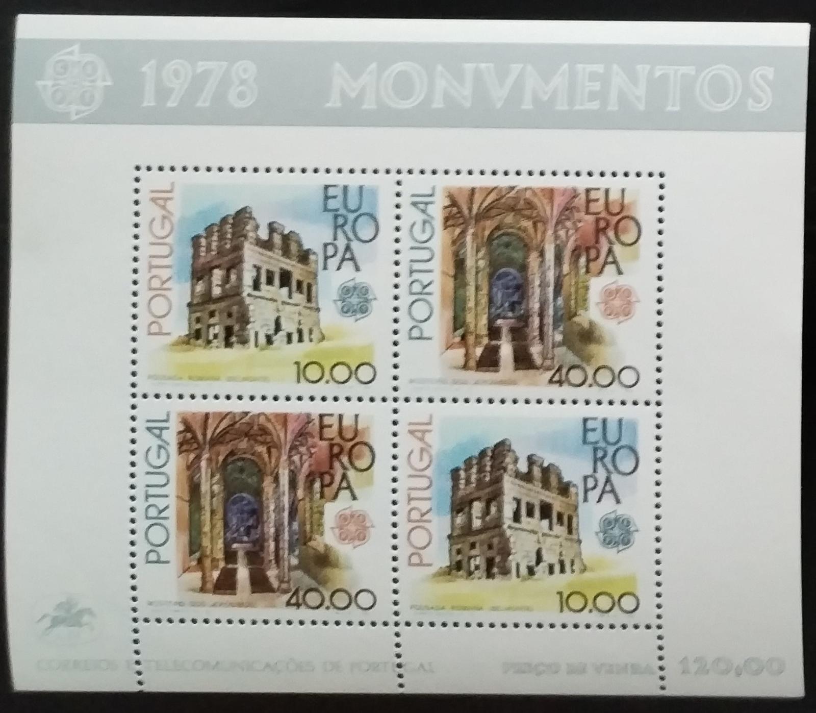 Portugalsko 1978 EUROPA vydání - monumenty a historické stavby