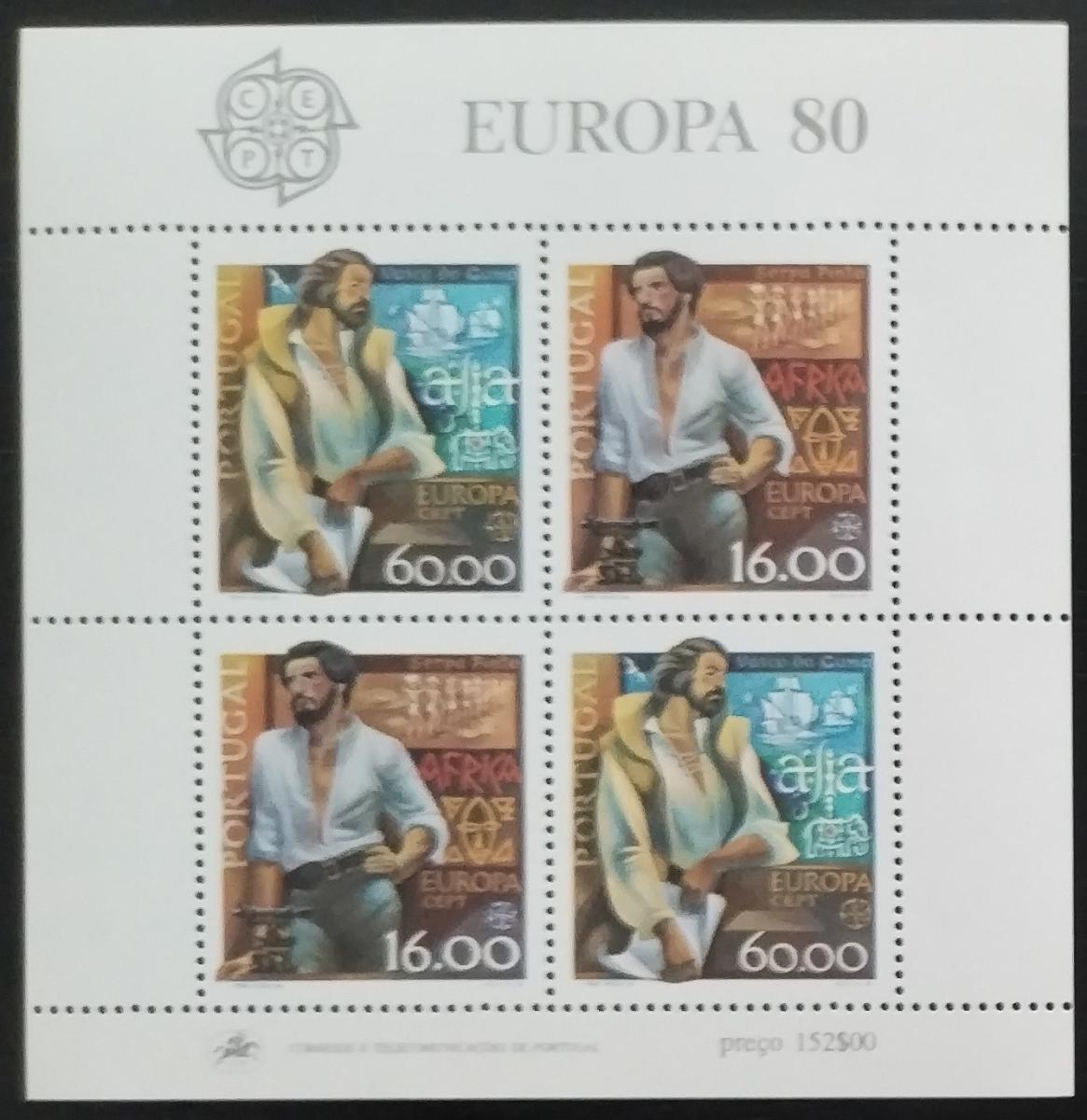 Portugalsko 1980 EUROPA vydání - slavní lidé země, Objevitel de Gama