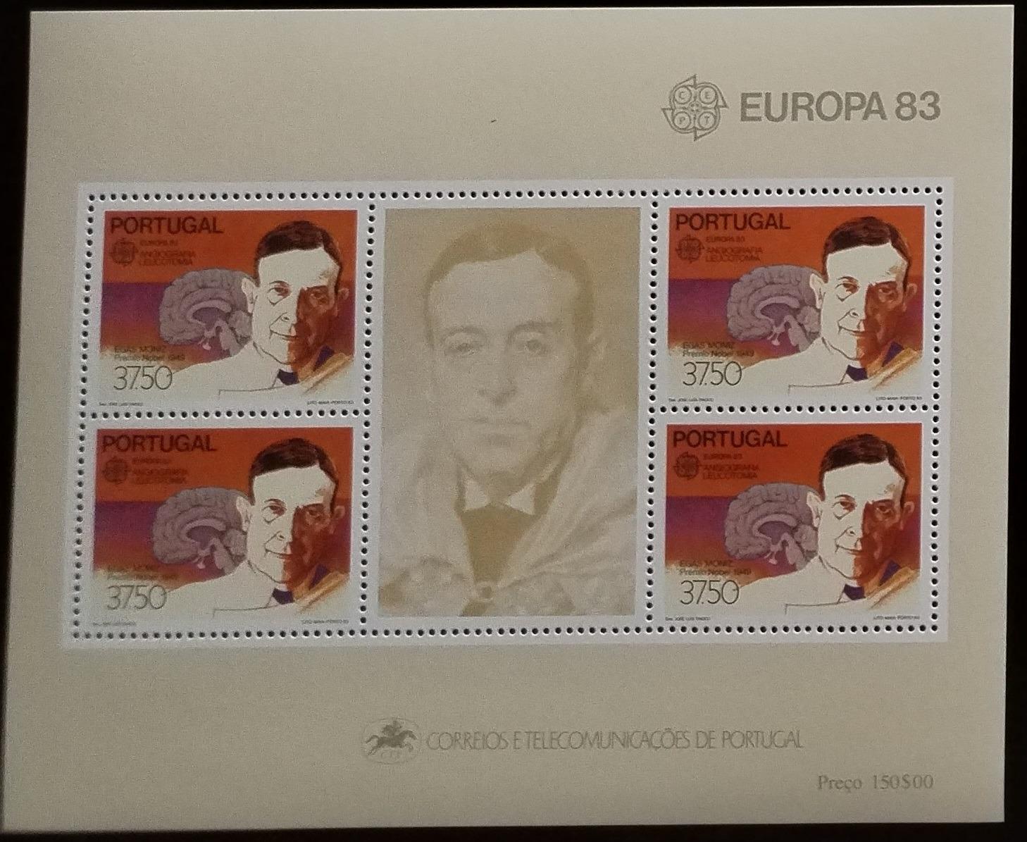 Portugalsko 1983 EUROPA vydání - Egas Moniz a medicína, velké objevy