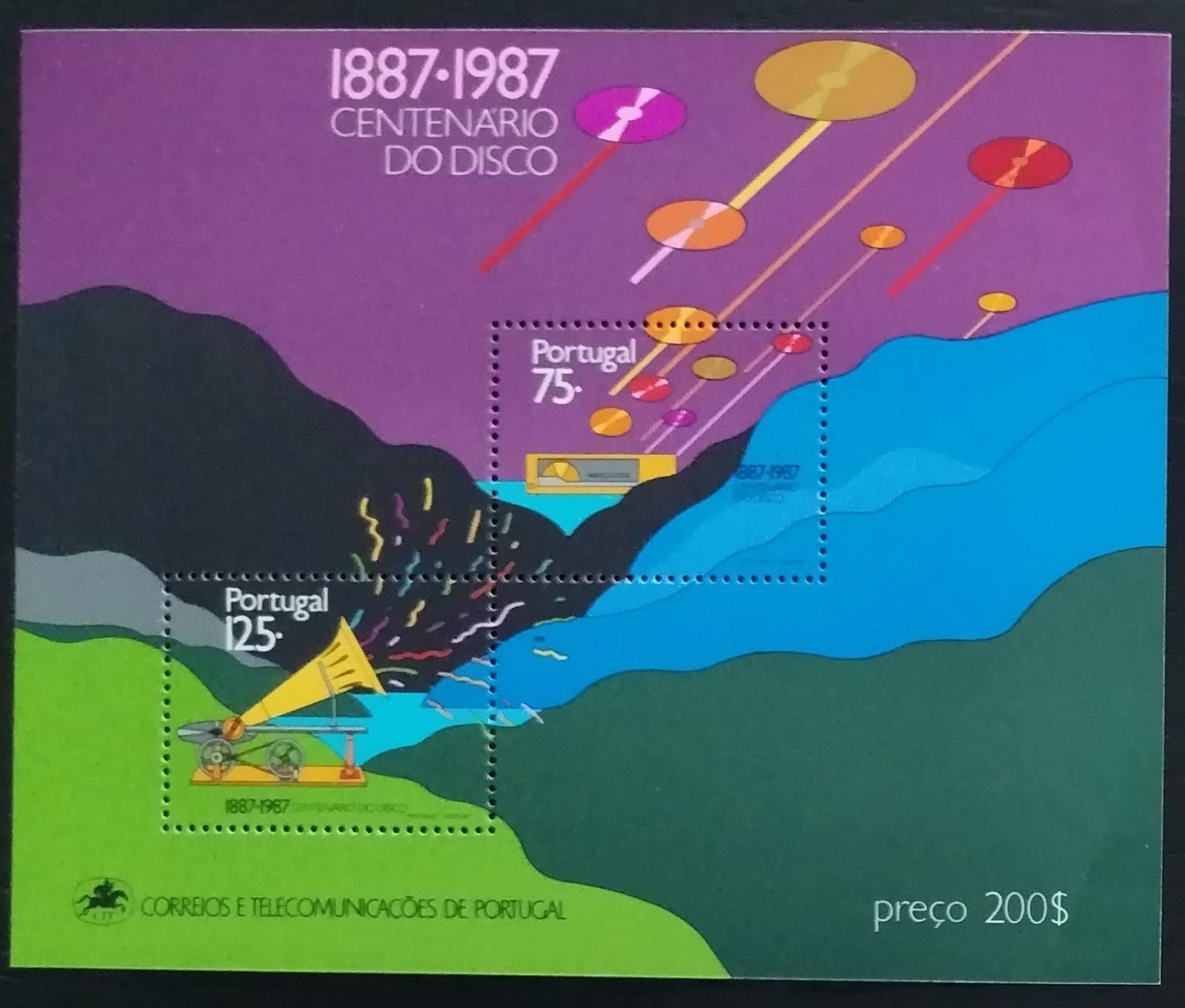 Portugalsko 1987 Století gramofonových desek a záznamu hudby