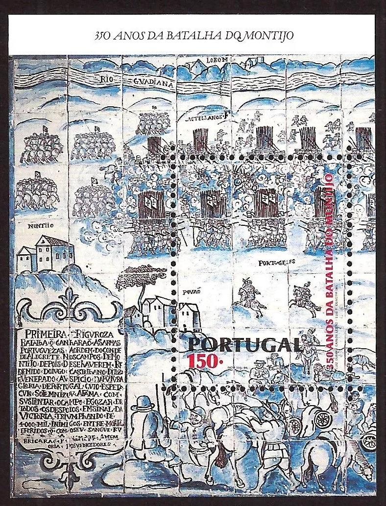 Portugalsko 1994 350 let bitvy u Montijo, Historie a vojenství