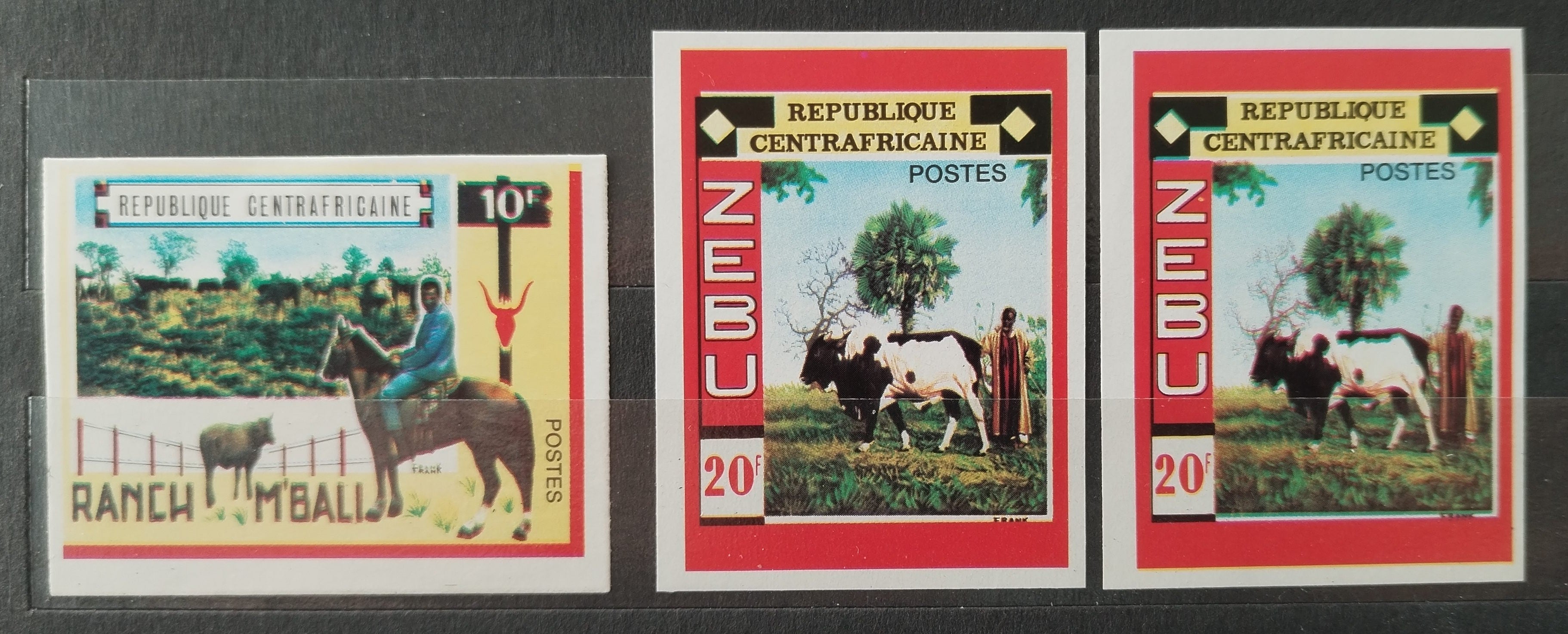 Středoafrická republika - posuny barev