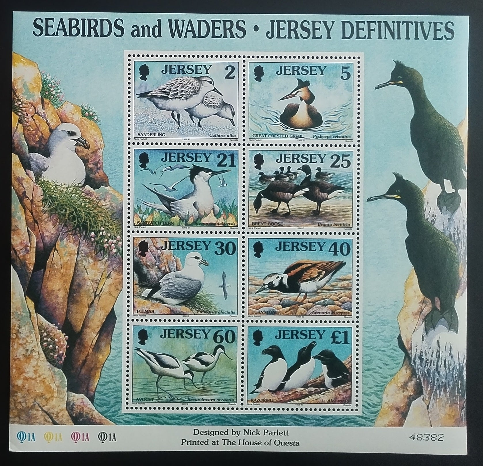 Jersey 1998 Ptáci a fauna v aršíku