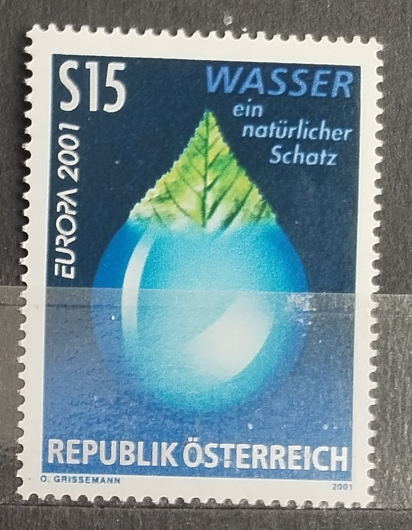Rakousko 2001 EUROPA Voda je poklad
