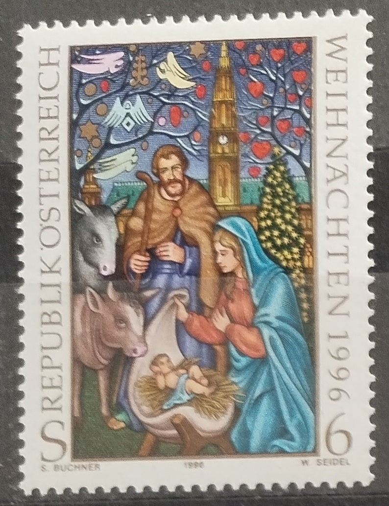 Rakousko 1996 Vánoce a umění
