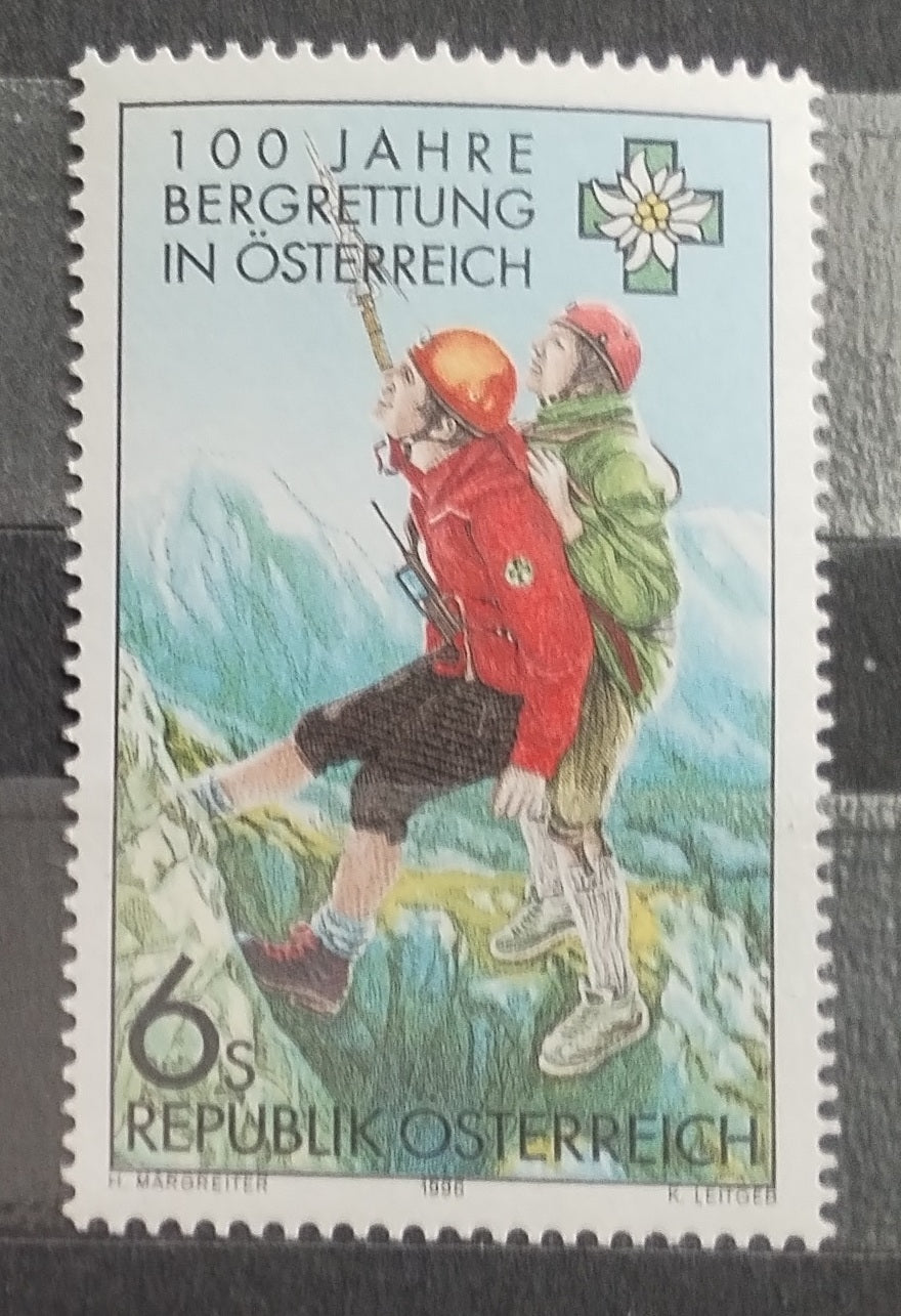 Rakousko 1996 Výročí záchranářské horské služby