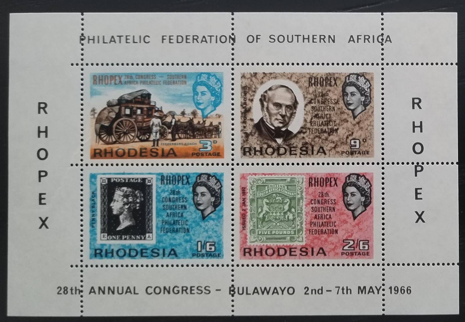 Rhodésie 1966 Výstava známek RHOPEX